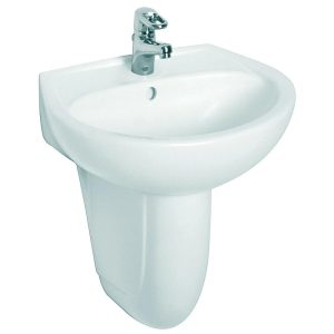 M1115000U IDOL Раковина 50 см, з 1 отв.під зміш, з переливом, білий глянець (1 сорт)