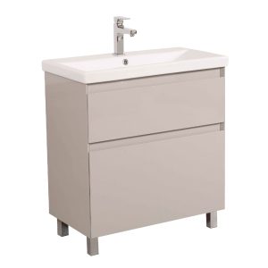 11298 ELIT 80 см тумба підлогова  з раковиною 'Elite , мокко глянець (1 сорт)