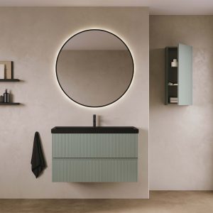 131769 VORA Тумба 80см,  2 шухляди, mineral green (1 сорт)