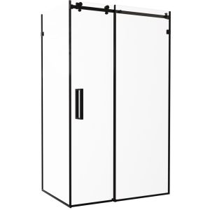 SE2340B ART 3.0 Кабіна душова, прямокутна, розсувна,1200*800 мм, без піддона, скло прозоре, чорна матова (1 сорт)