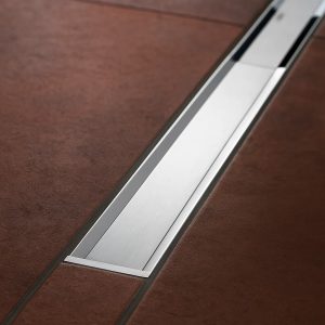 154.452.00.1 CleanLine20 Basic Душовий канал 60 см, сифон з гідрозатвором 30 мм та накладкою із матової нержавіючої сталі, для висоти вирівнювальної стяжки до 65 мм на трапі (1 сорт)