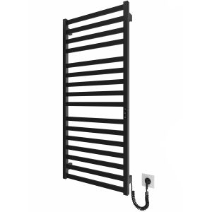 6.1.0203.06.BM Рушникосушка ел.HF Oxford 1170х530 чорний мат, в комплекті з прих.підкл (1 сорт)