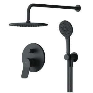 FB85A1RH22 X-Joy, набір: зм-ч д/в/душу, верх душ 220 мм,  душ.набір (ручн.душ, 120 мм, 3 р-ма), чорний матовий (1 сорт)