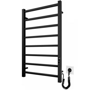 2.2.1702.03.BM Рушникосушка електр. Токіо-I  800х500/80 TR К, колір чорний мат (1 сорт)