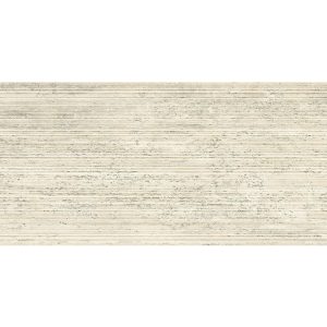 TR01BAR TRAV.BIANCO VEIN CUT RIBBED SQ. 120X60 (1 сорт)