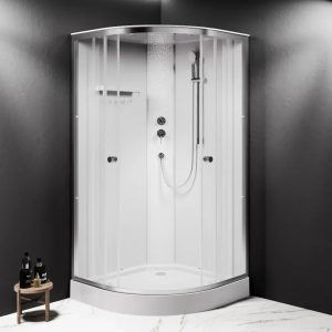 W94C-401-100MT X-Joy кабіна душова  100x100, 1/4 кола,  профіль мат.хром, скло прозоре (1 сорт)