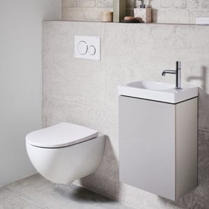 500.635.01.2 Acanto раковина 40 см, отвір праворуч, без перелива, білий (1 сорт)