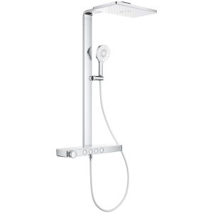 1009620000 RSH Aqua Pure Душова система з термостатом, верхній душ дворежимний 400х230 мм, ручний душ трирежимний, хром (1 сорт)