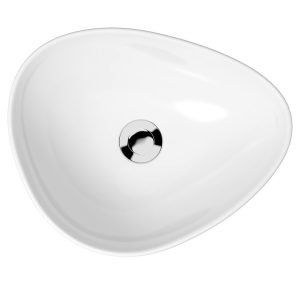 K116-051 MODUO Раковина  на стільницю асиметрична 45х35, білий (1 сорт)