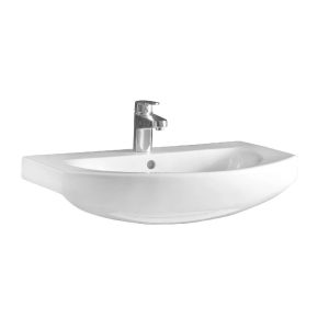 L81970000 RUNA Раковина меблева 70 см, з 1-отв. під зміш. по центру, білий глянець (1 сорт)