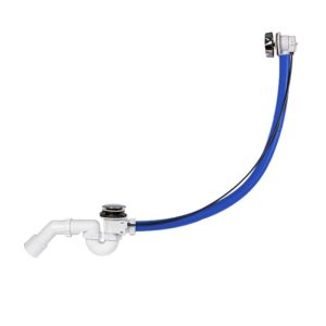 STY-536-AKD-83 Сифон для ванни (автомат), подовжений перелив 830 мм, видимі елементи хром глянець (1 сорт)