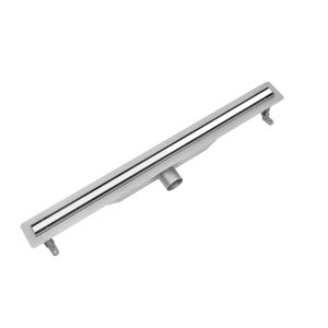 UN7033C Universal Slim Душовий канал 70 з нержавіючої сталі, сифоном і декоративною накладкою, з горизонтальним виводом, нержавіюча сталь (1 сорт)