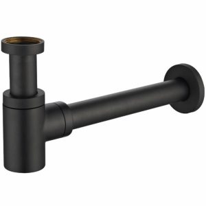 ZACC240NO сифон для раковини, чорн.мат (1 сорт)