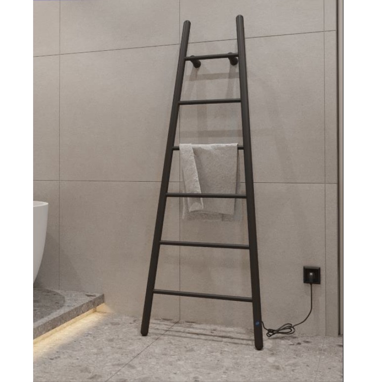 ESCE1-60/160C34 ESCADA ELECTRO Рушникосушка електрична у вигляді драбинки, колектори з круглим перетином, підключення справа, білий мат (1 сорт) - Зображення 3