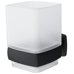 A9034322 Gem, Cклянка  з настінним тримачем, чорний мат (1 сорт)