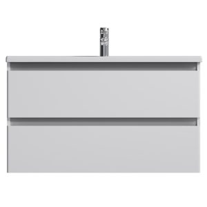 M85-FHX1002-WC1002WG38 X-Joy, База з раковиною, підвісна, 100 см, 2 ящика, білий глянець (1 сорт)