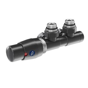 602100000VTLC12 Комплект термостатичної арматури Z15 DUAL кутовий (лівий), графітовий (1 сорт)
