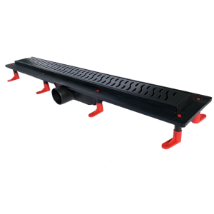 STY-M-70-FF Душовий канал  з чорною решіткою Медіум, 700 мм (1 сорт)