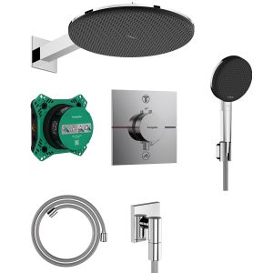 24630000 HG Raindance Alive S Душова система 300 1jet з термостатичним змішувачем та внутрішньою частиною, хром (1 сорт)