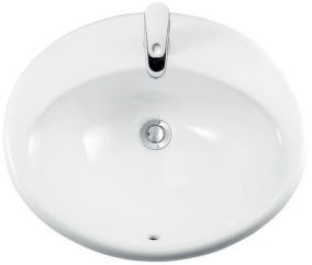 1522136 OVALE Раковина без донного клапана 555*485 (1 сорт)