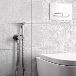 ZDUP110ST TWEET ROUND MIX Tondo Набір гігієнічного душу, Steel looking (1 сорт)