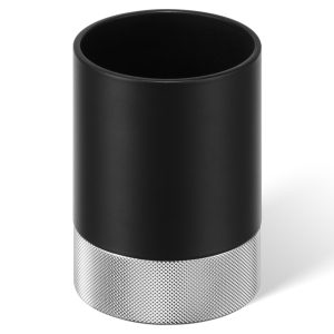 0855060 CLUB BOD 1 Стакан для щіток без кришки, чорний матовий/хром (1 сорт)