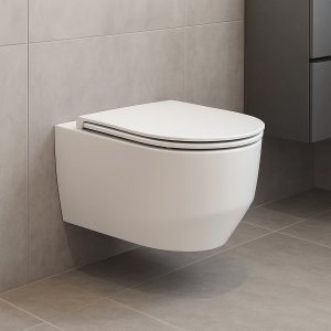 3030140W ART 3.0 Унітаз підвісний безобідковий з кришкою soft-close, Vortex Flush, білий матовий (1 сорт)