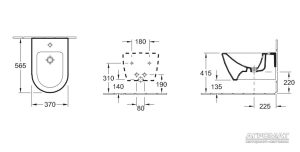 54000001 SUBWAY 2.0 Біде підвісне (1 сорт)