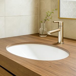 1611137 OVALE Раковина під стільницю 555х420х205, білий (1 сорт)